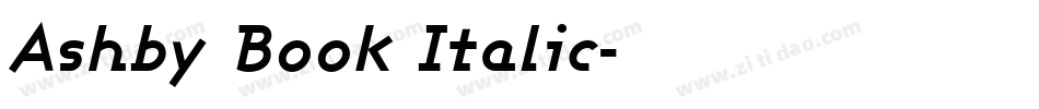 Ashby Book Italic字体转换